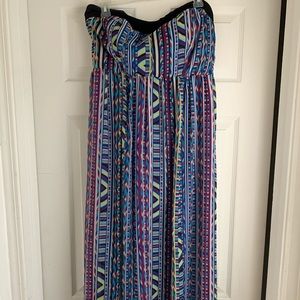 Torrid strapless maxi dress